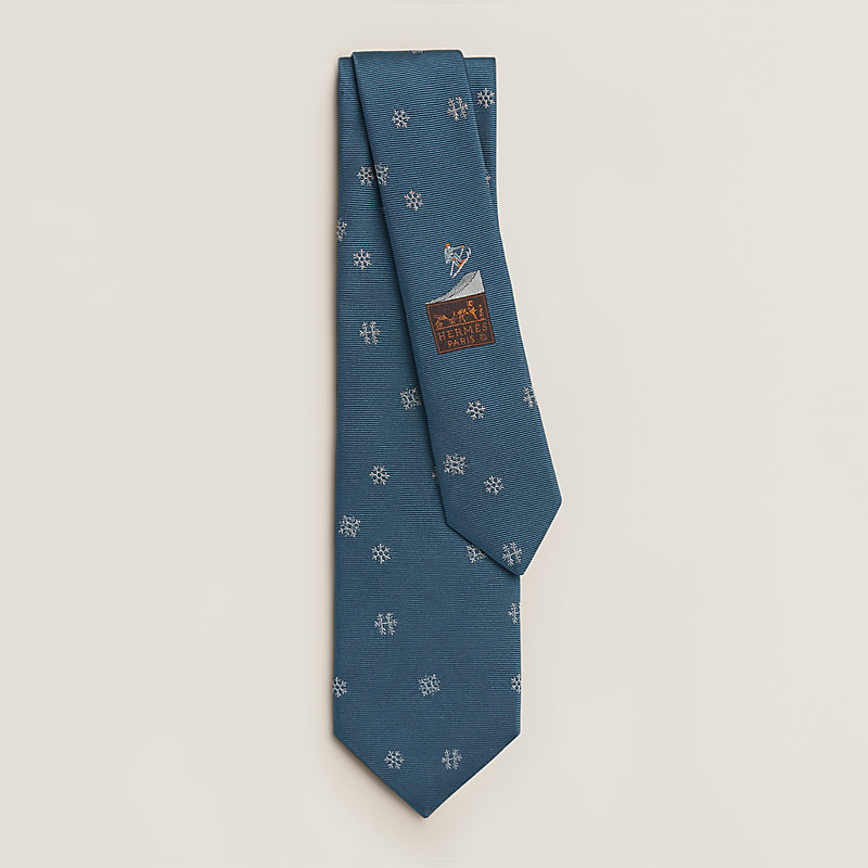 Flocons en Vrac tie - Grey | Hermès USA